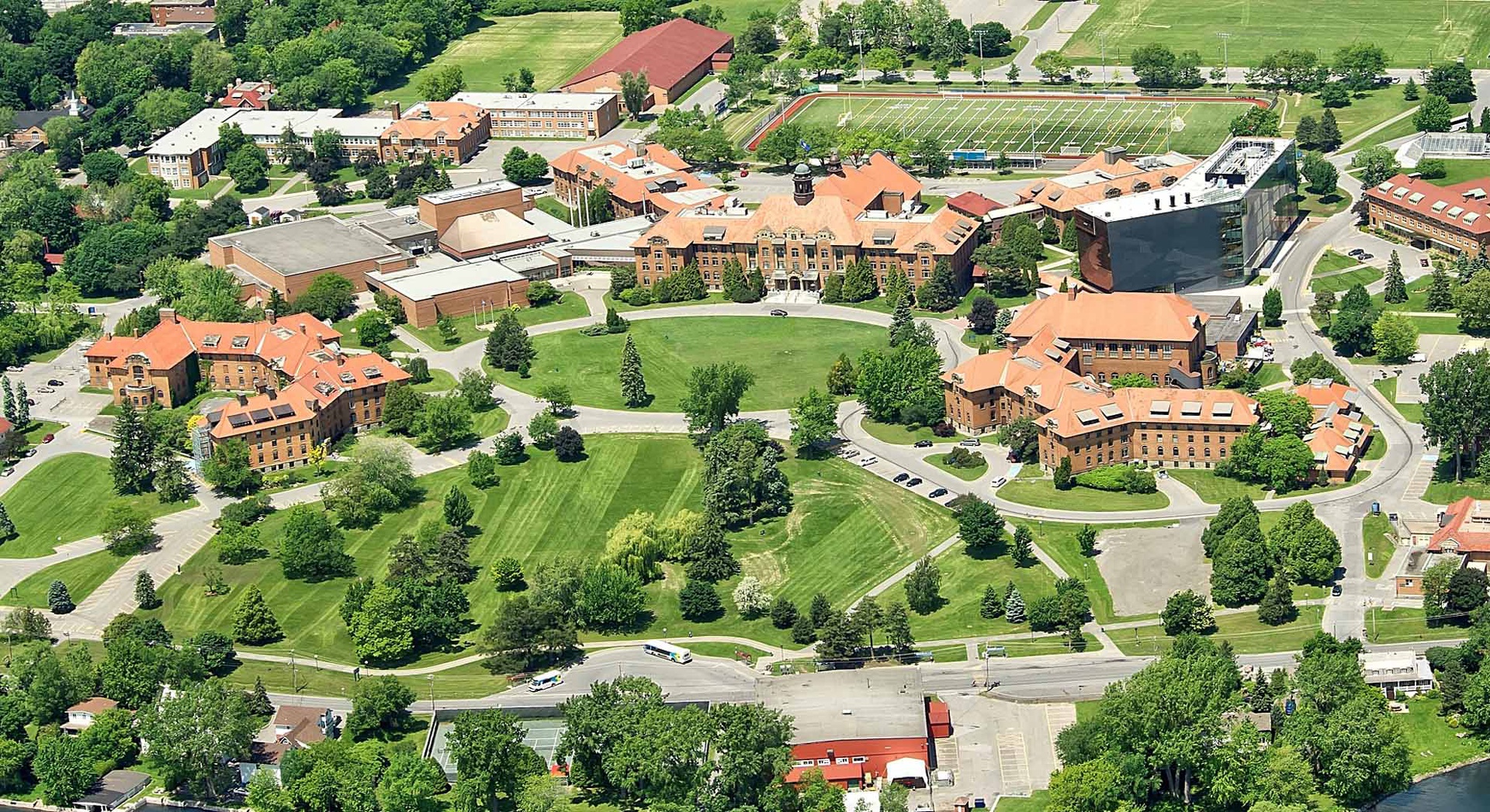 Aerial view of John Abbott College